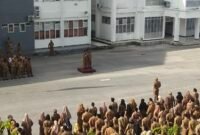 apel pagi terakhir yang dipimpin oleh Bupati Fakfak, Untung Tamsil, sebelum mengakhiri masa jabatannya.