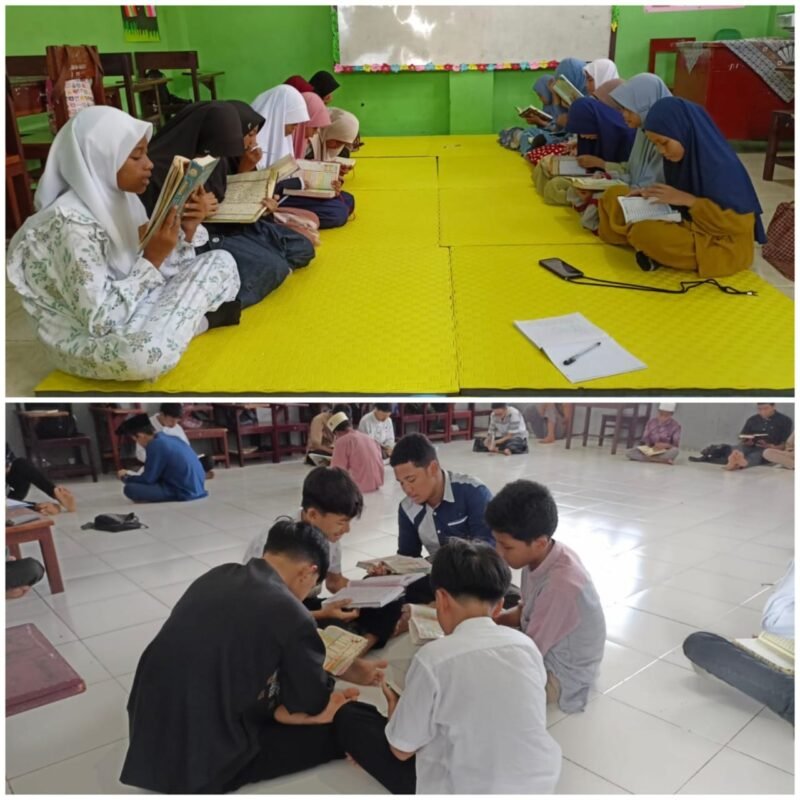 Aktivitas siswa SIT As Salaam dalam Program semarak Ramadhan 1446 Hijriyah, Sekali duduk 4 juz Al-Quran diselesaikan.