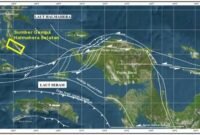 Foto : Wilayah Sorong dan sesar Sorong yang dilewati.