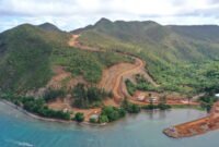 Lokasi tambang Nikel Pulau GAG Kabupaten Raja Ampat.