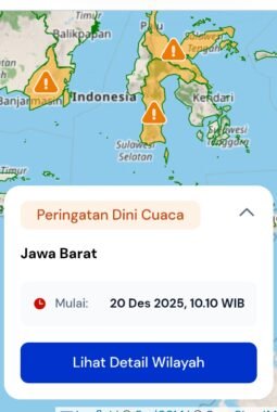 BMKG Rilis Peringatan Dini Cuaca, Sejumlah Wilayah Indonesia Berstatus Waspada hingga Siaga