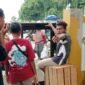 Pintu Utama Pasar Thumburuni ditutup, aktivitas pasar terganggu.