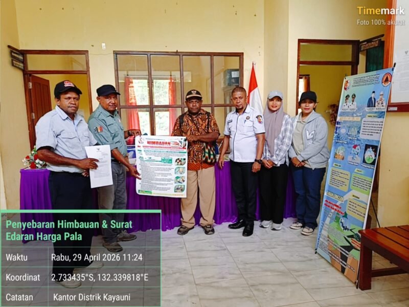 Dinas Perkebunan Fakfak menggelar sosialisasi secara langsung dengan metode “jemput bola” ke sejumlah wilayah sentra pala di tingkat Distrik dan Kampung.